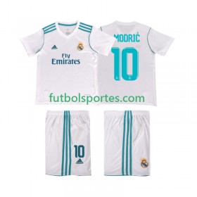 Camiseta Real Madrid Modrić 10 2017 Retro Niño Primera Equipación 2018